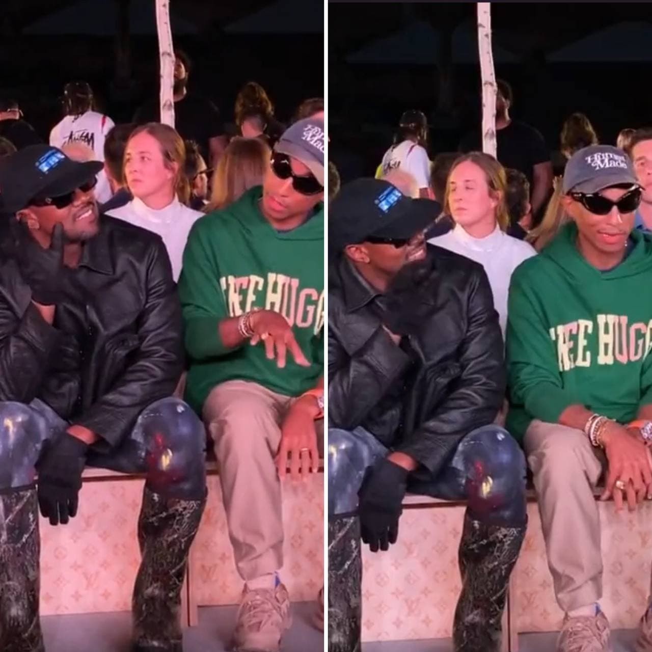 Kanye West e Pharrell Williams curtem música brasileira em desfile e vídeo viraliza (Foto: Reprodução / Instagram)