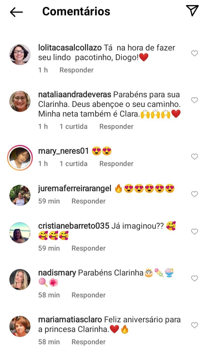 Fã comentou que está na hora de Diogo Nogueira e Paolla Oliveira também terem seu filho (Foto: Reprodução/Instagram)