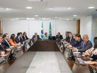 Dilma recebe governadores em reunião no Palácio do Planalto