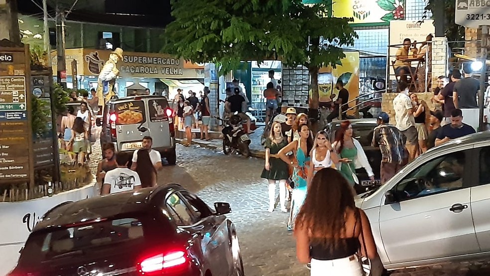 Praia da Pipa terá barreira sanitária e restrição de acesso na virada de ano — Foto: Sérgio Henrique Santos/Inter TV Cabugi