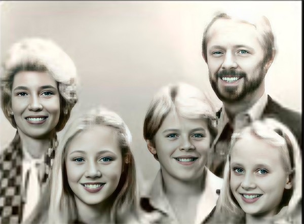 A família Heche: Nancy, Abigail, Nathan, Donald e Anne (Foto: reprodução reddit)