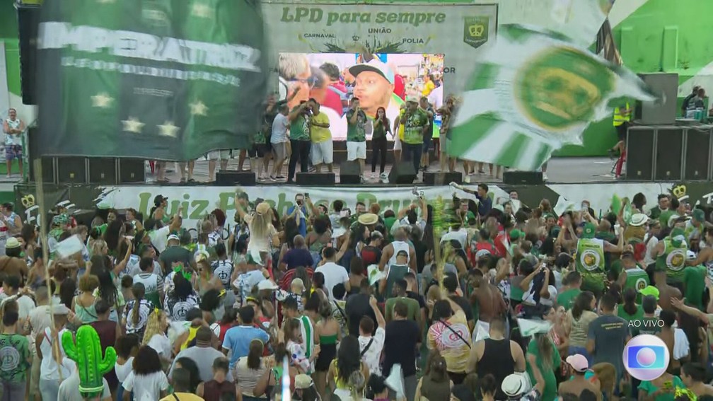 Imperatriz Leopoldinense  a campe do carnaval 2023  Foto: Reproduo TV Globo