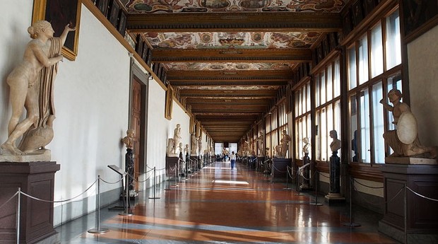 Galeria pertenceu á família Médici na Itália (Foto: WikkiCommons/Repridução)