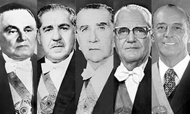Cinco ex-presidentes foram responsabilizados por crimes cometidos por militares na ditadura (Foto: Arte O Globo)