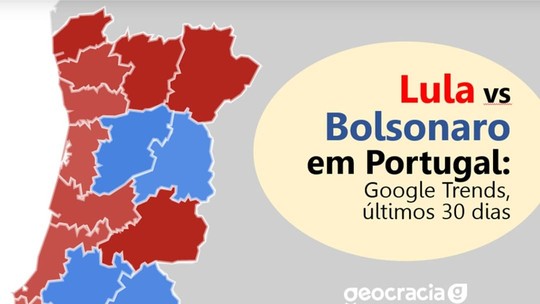 Em Portugal, Lula supera Bolsonaro em  buscas na internet