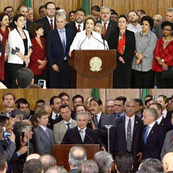Post comparando a posse de Dilma e de Temer (Foto: Reprodução Instagram)