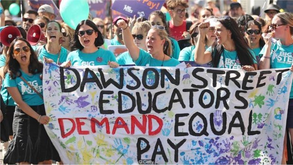 Empresas do Reino Unido estão fazendo suas próprias auditorias e há inúmeras brechas que podem ser exploradas para disfarçar a extensão do desequilíbrio salarial — Foto: Getty Images