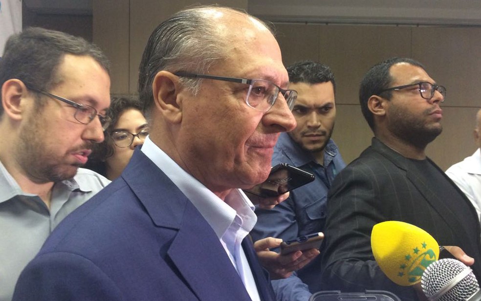 O pré-candidato à Presidência da República Geraldo Alckmin, do PSDB (Foto: Tahiane Stochero/G1)