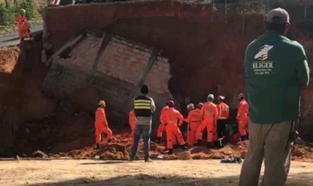 Muro desaba e mata trabalhador em Betim, na Grande BH
