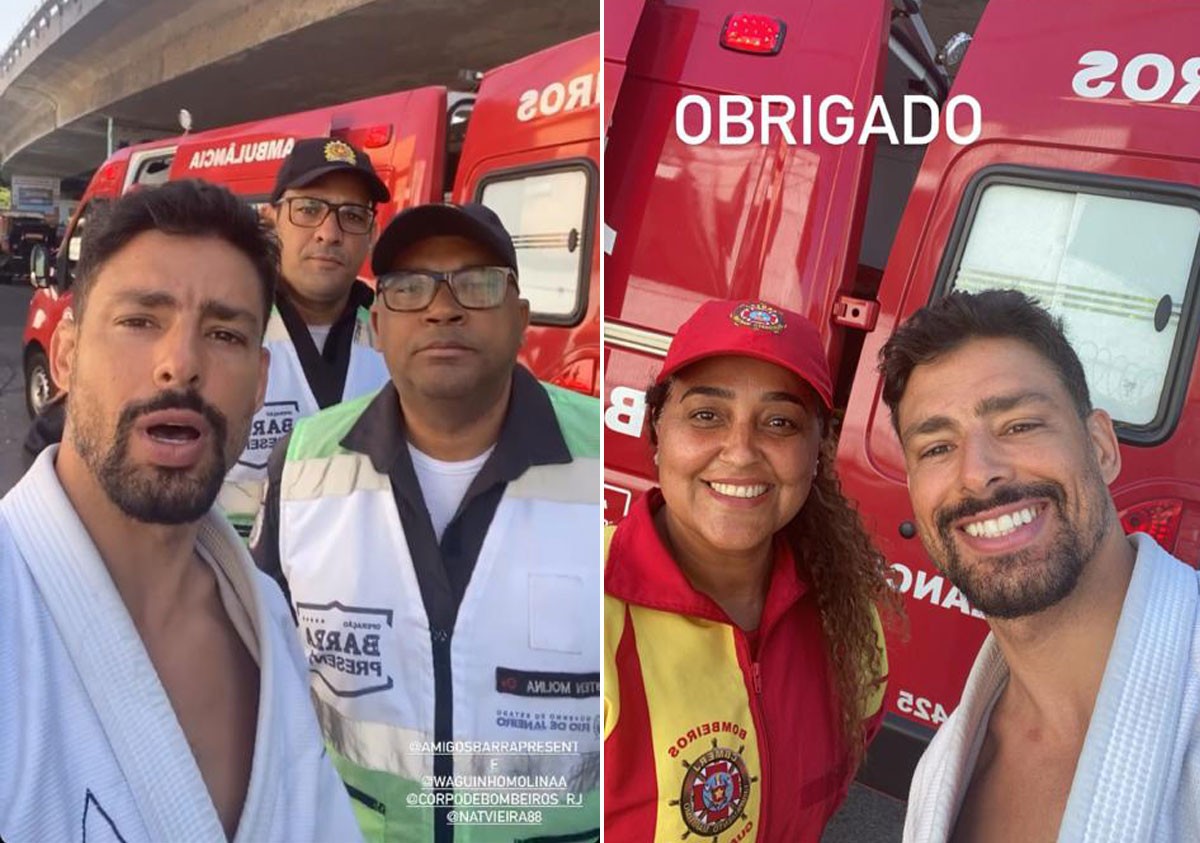 Cauã Reymond se envolve em acidente de trânsito no Rio (Foto: Reprodução/Instagram)