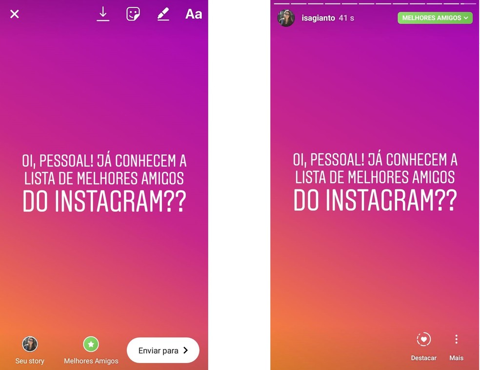 Melhores Amigos Do Instagram Sete Perguntas E Respostas Da Nova Funcao Redes Sociais Techtudo