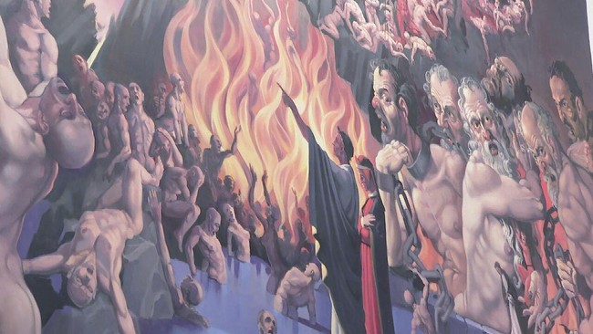 Obra de Dante Alighieri ganha mural em São Paulo