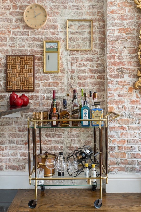 Bar na sala: 10 ideias de decoração para deixar seu cantinho um charme (Foto: Reprodução / Pinterest)