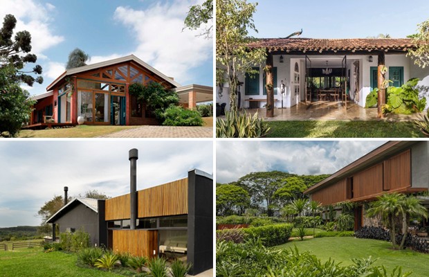Confira 10 incríveis projetos de casas de campo espalhados pelo país (Foto: Casa e Jardim / Reprodução)