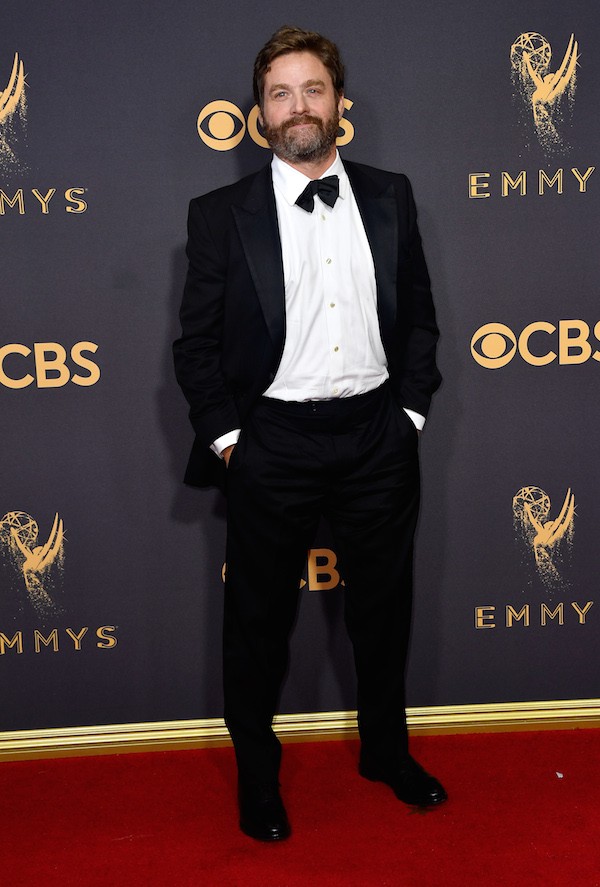 O ator Zach Galifianakis no Emmy 2017 (Foto: Getty Images)