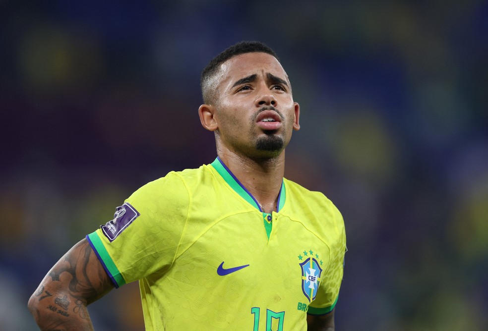Gabriel Jesus entrou nos dois jogos do Brasil: no segundo tempo, ele acertou bom passe para Vini Jr   Foto: REUTERS/Carl Recine