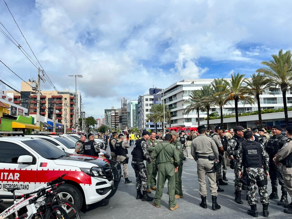 Forças de Segurança da Paraíba realizam em conjunto a Operação Semana Santa, nesta quarta-feira — Foto: Zuíla David/TV Cabo Branco