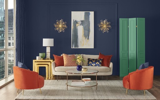 Wallpaper Naval E A Cor Do Ano De 2020 Da Sherwin Williams Casa Vogue Desktop Wallpaper Free