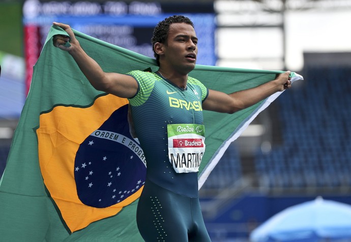 Daniel Martins campeão paralímpico 400m T20 atletismo rio 2016 (Foto: Reuters)