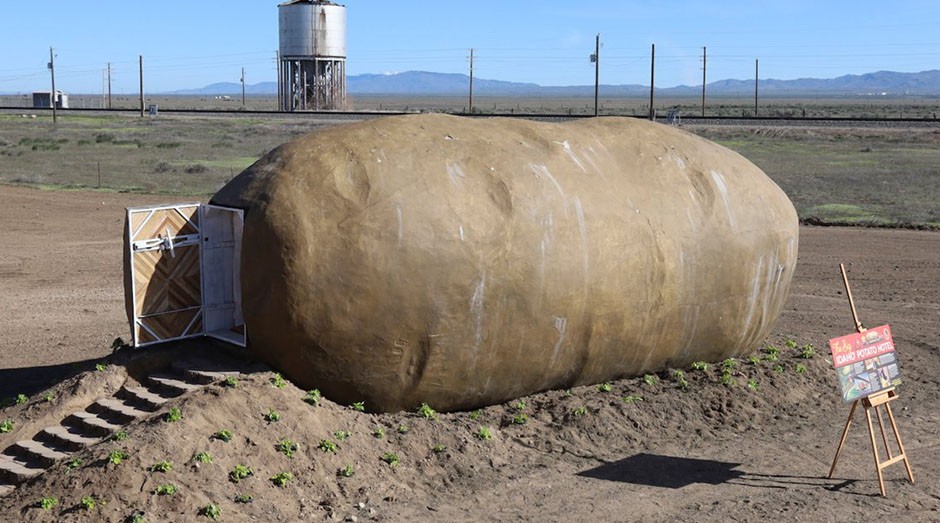 A batata gigante fica no estado de Idaho. (Foto: Divulgação)