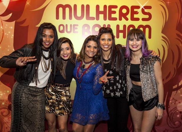 As classificadas: Mayara Machado, Mayara Prado, Lu Bahia, Danielle Dias e Cynthia Mendes (Foto: Fred Chalub/Ed.Globo)