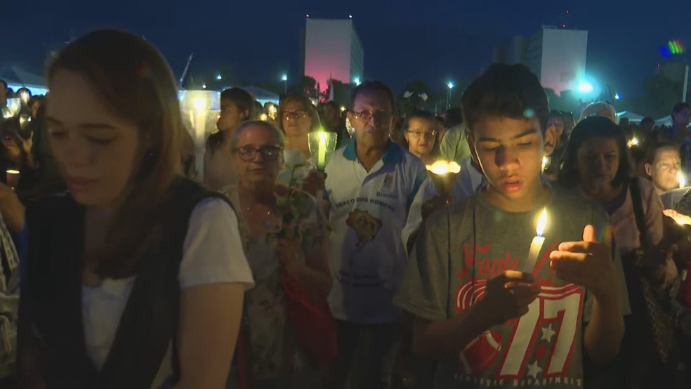 Festa de Nossa Senhora Aparecida em Brasília — Foto: TV Globo/Reprodução