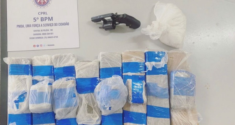 Material apreendido foi apresentado na Polícia Civil — Foto: Divulgação/SSP