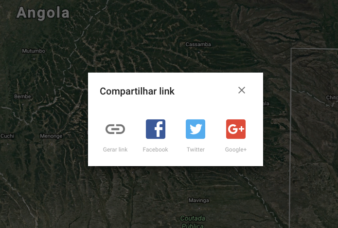 Compartilhando um lugar no Google Earth (Foto: Reprodução/Helito Bijora) 