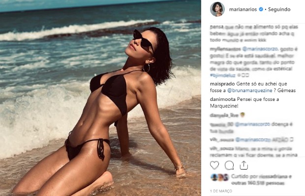 Mariana Rios também já foi comparada à atriz (Foto: Reprodução Instagram)