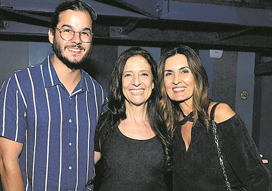 Clarice Niskier, Túlio Gadêlha e Fátima Bernardes (Foto: Cristina Granato)