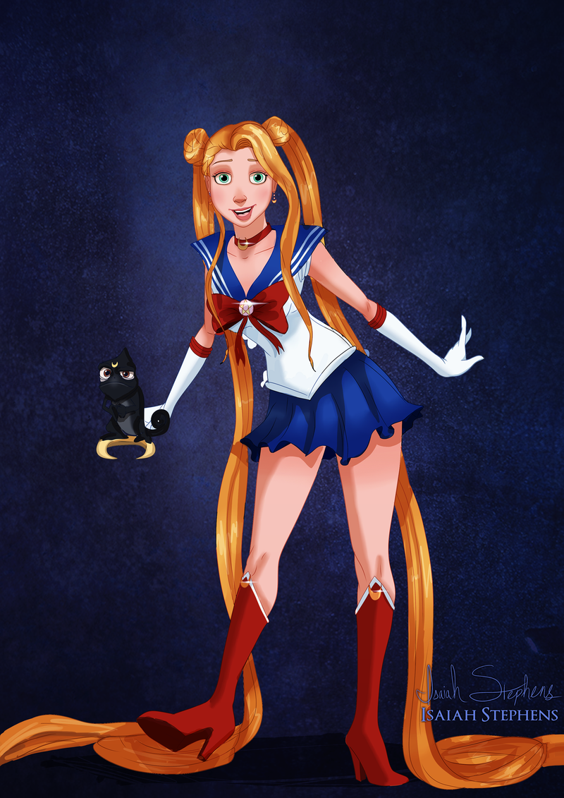 Rapunzel como Sailor Moon (Foto: Isaiah Stephens)