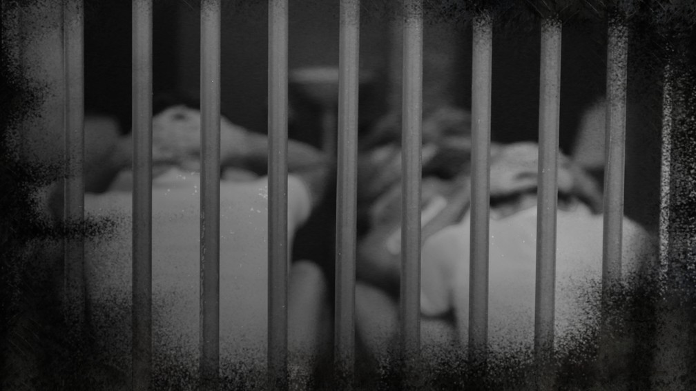 Detentos no Presídio Francisco de Oliveira Conde, em Rio Branco, Acre — Foto: Eduardo Duarte/MP-AC