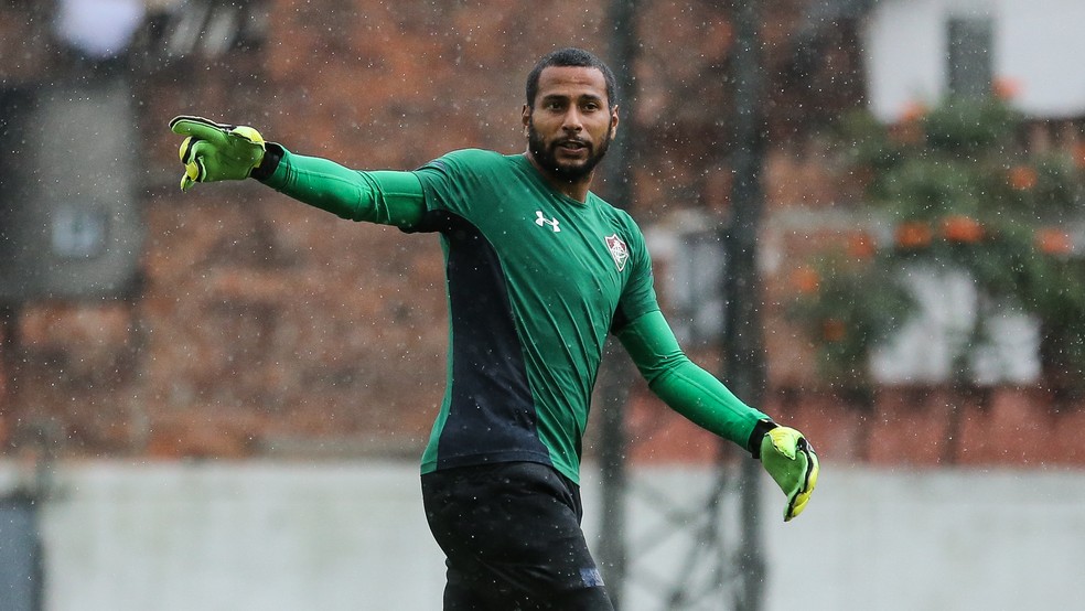 Rodolfo em treino do Fluminense � Foto: Lucas Mer�on/Fluminense