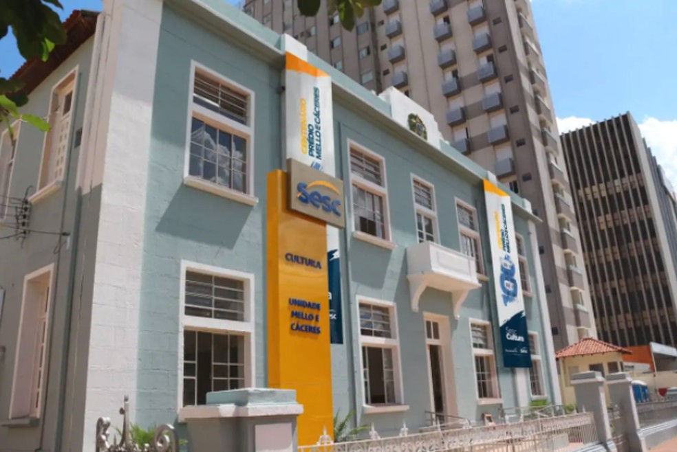 Prédio do Sesc Cultura foi antigo quartel militar de MS. — Foto: Reprodução