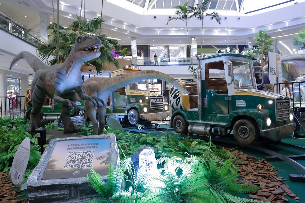 'Dinossauros do Brasil' invade o Parkshopping — Foto: Foto: Divulgação