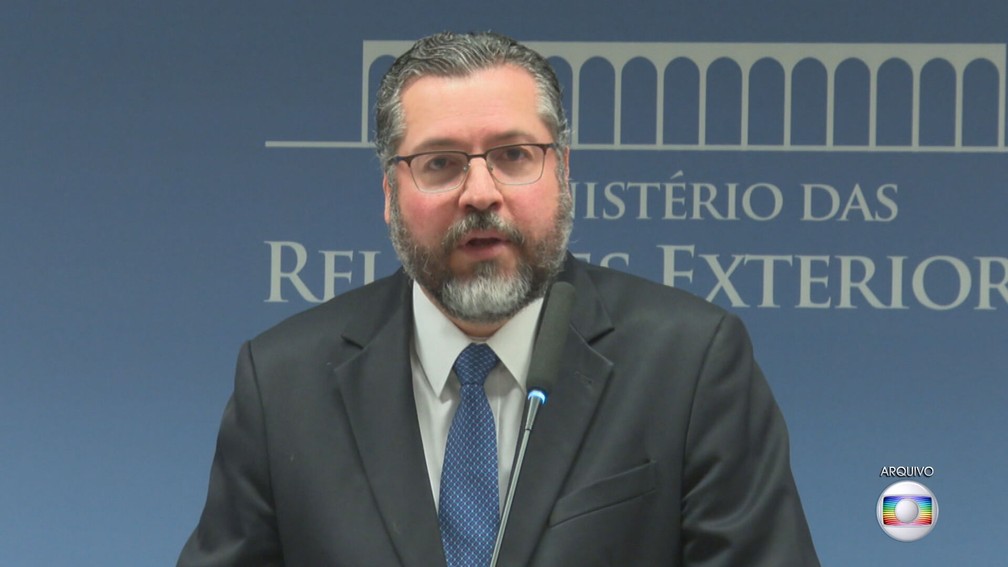 Ernesto Araújo — Foto: Jornal Nacional/ Reprodução