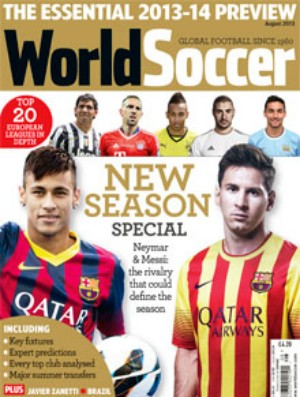 Neymar e Messi capa World Soccer (Foto: Reprodução)