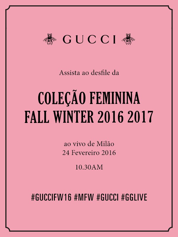 Assista ao desfile da Gucci de inverno 2017 em tempo real (Foto: Divulgação)