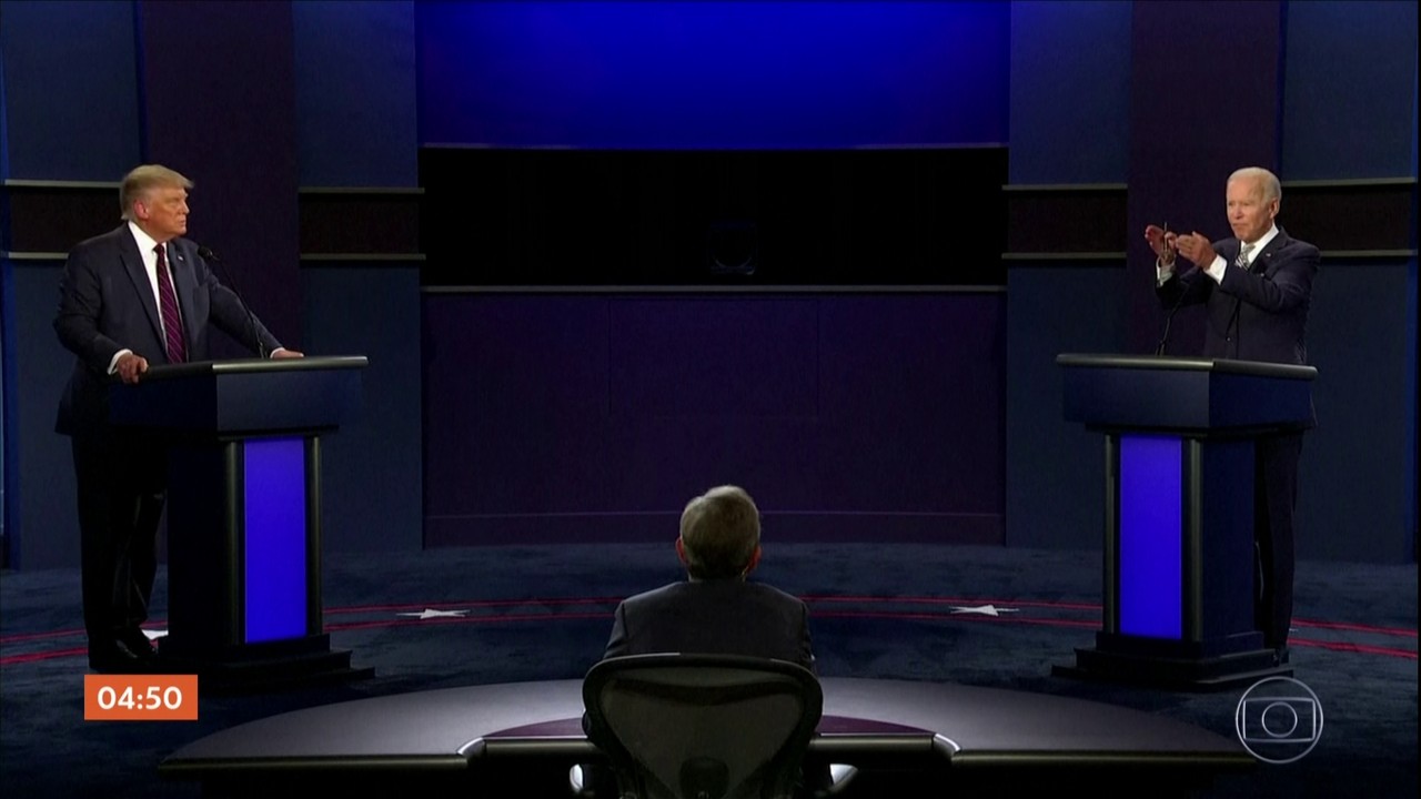 Em primeiro debate das eleições americanas, Trump e Biden trocam acusações