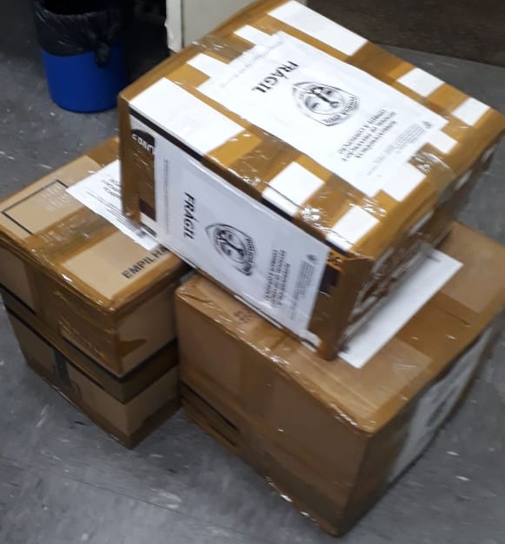 Material apreendido na casa dos suspeitos será analisado pela polícia.  (Foto: Polícia Civil/Reprodução)