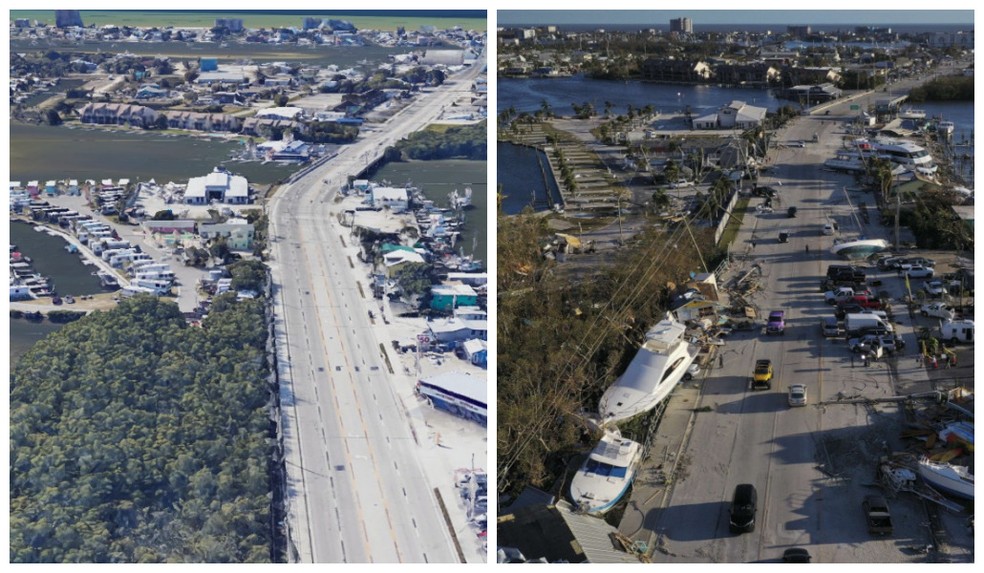 Ponte da San Carlos Boulevard — Foto: Google Earth e Win McNamee/AFP
