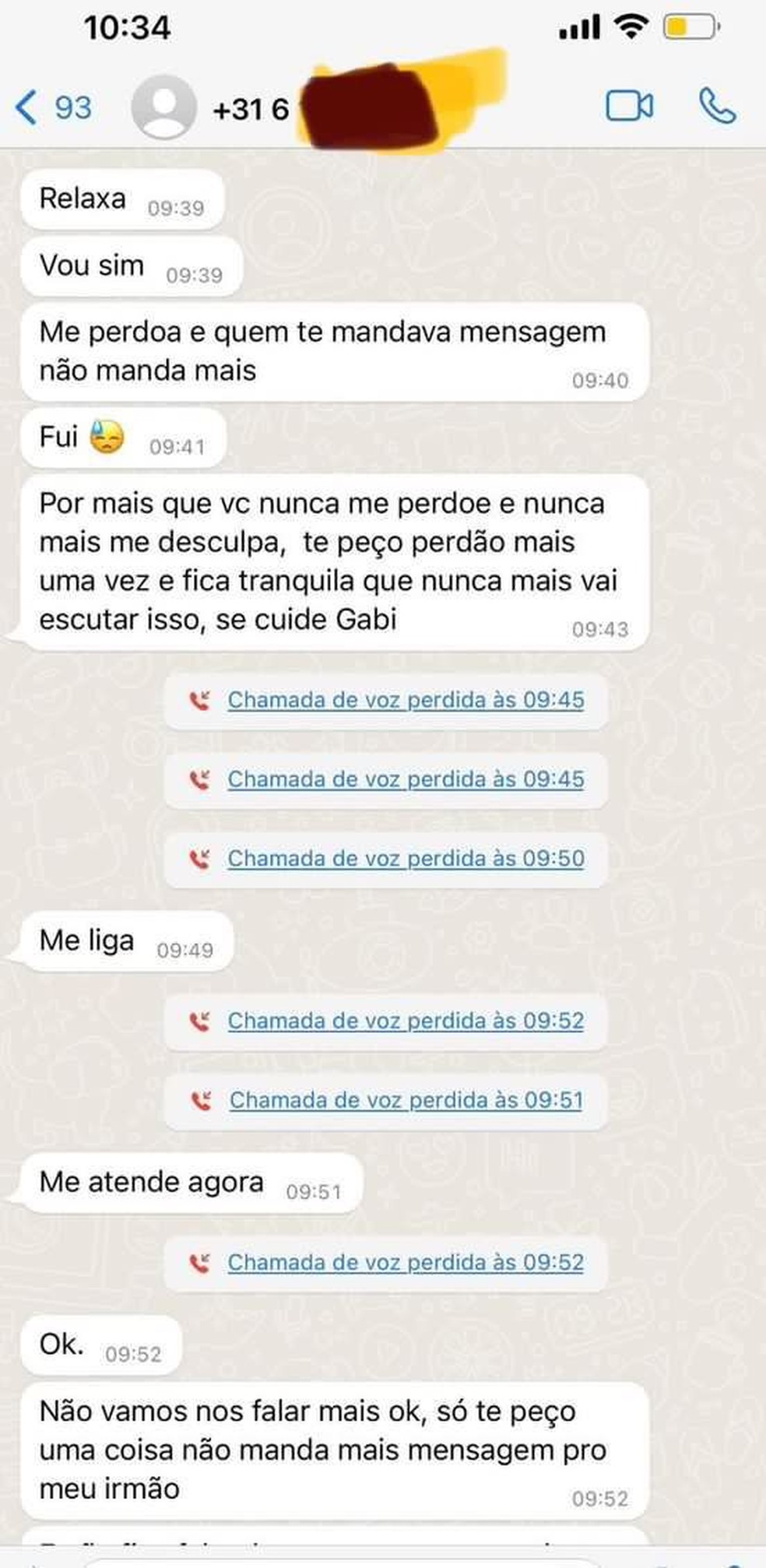 Antony teria tentado contato com Gabi mais de uma vez &mdash; Foto: Reprodu&ccedil;&atilde;o/Segue a Cami