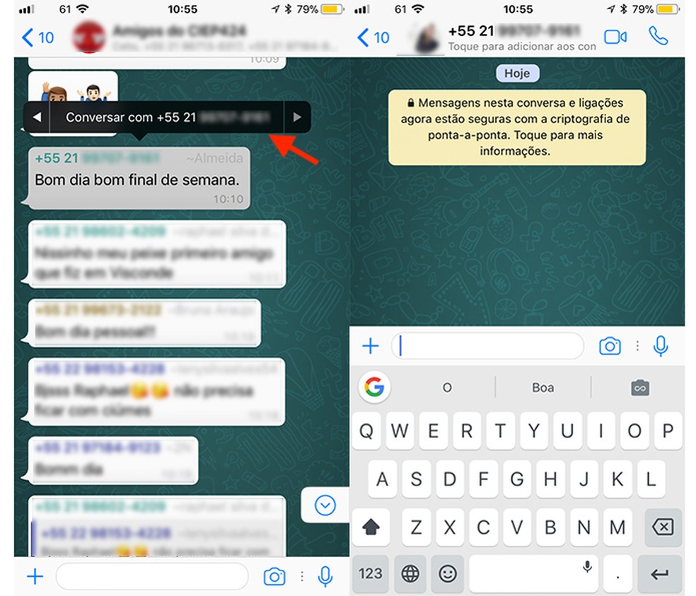 WhatsApp: como iniciar conversa privada com membro de um grupo | Redes  sociais | TechTudo