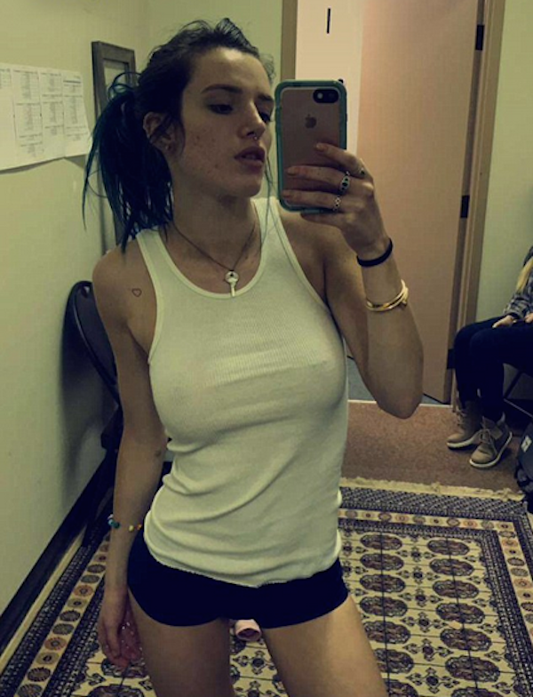 A atriz Bella Thorne (Foto: Snapchat). 