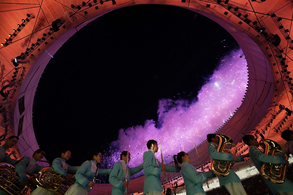 Cerimônia de Abertura das Paralimpíadas de Pequim — Foto: Reuters