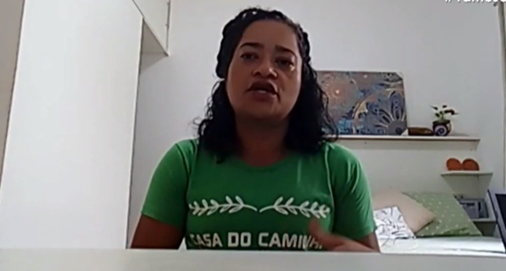 Mulher de 46 anos se recupera da Covid-19 após passar oito dias na UTI em Salvador — Foto: Reprodução/TV Bahia
