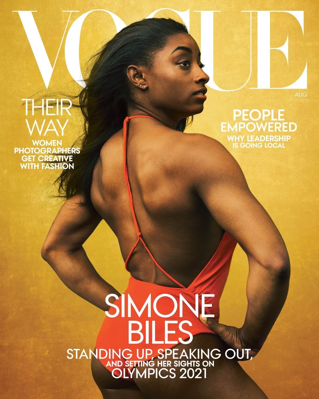 Simone Biles é capa de agosto da Vogue americana (Foto: Divulgação)