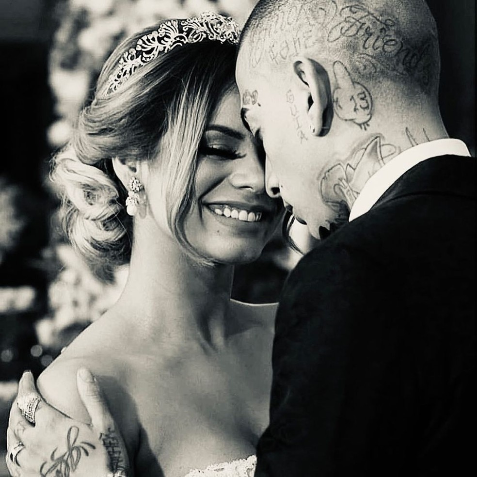 Lexa e Mc Guimê anunciaram separação após 7 anos de casados — Foto: Reprodução Redes