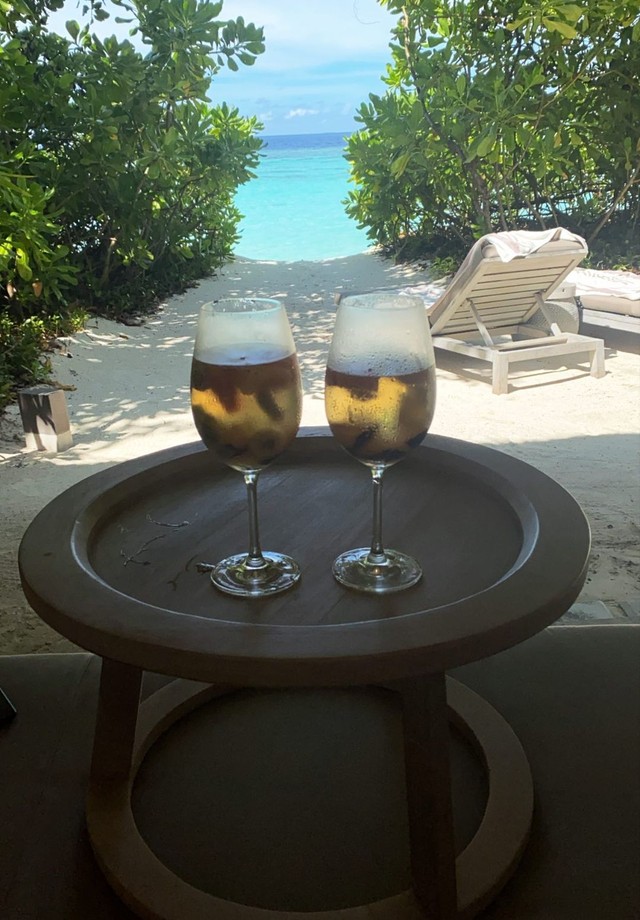 Fabiana Justus e Bruno Levi D'Ancona nas Maldivas (Foto: Reprodução/Instagram)