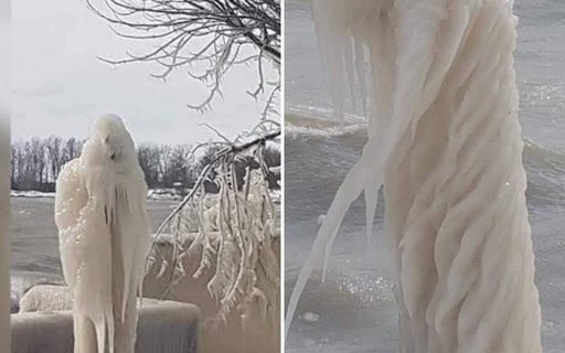 A ghostly ice figure scares families in Canada – Marie Claire Magazine